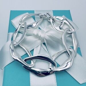 Tiffany & Co. Aegean Toggle Bracelet 8” Sterling Silver with Packaging